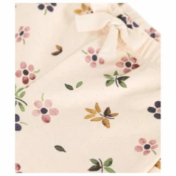 Sarouel Tubique Fleurs | Beige