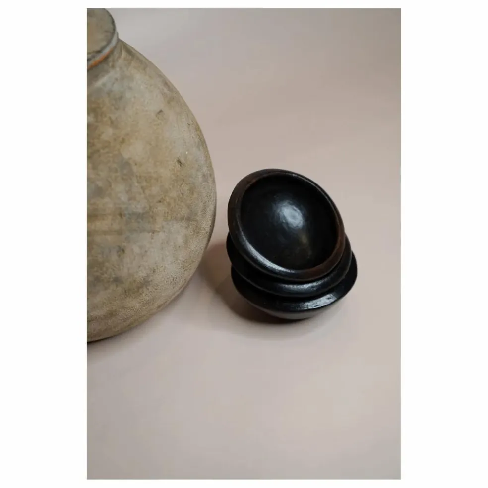 Saucier en terracotta | Noir