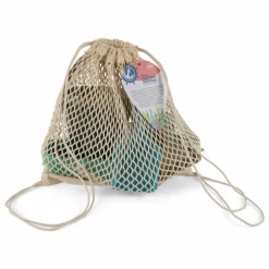 Seau et bateau de plage avec leurs accessoires en bioplastique | Bleu