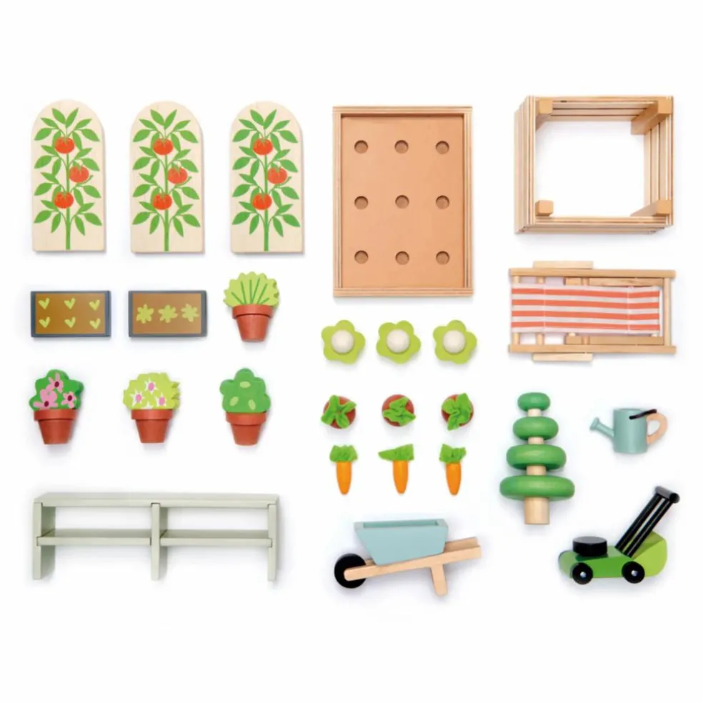 Serre en bois et ses accessoires