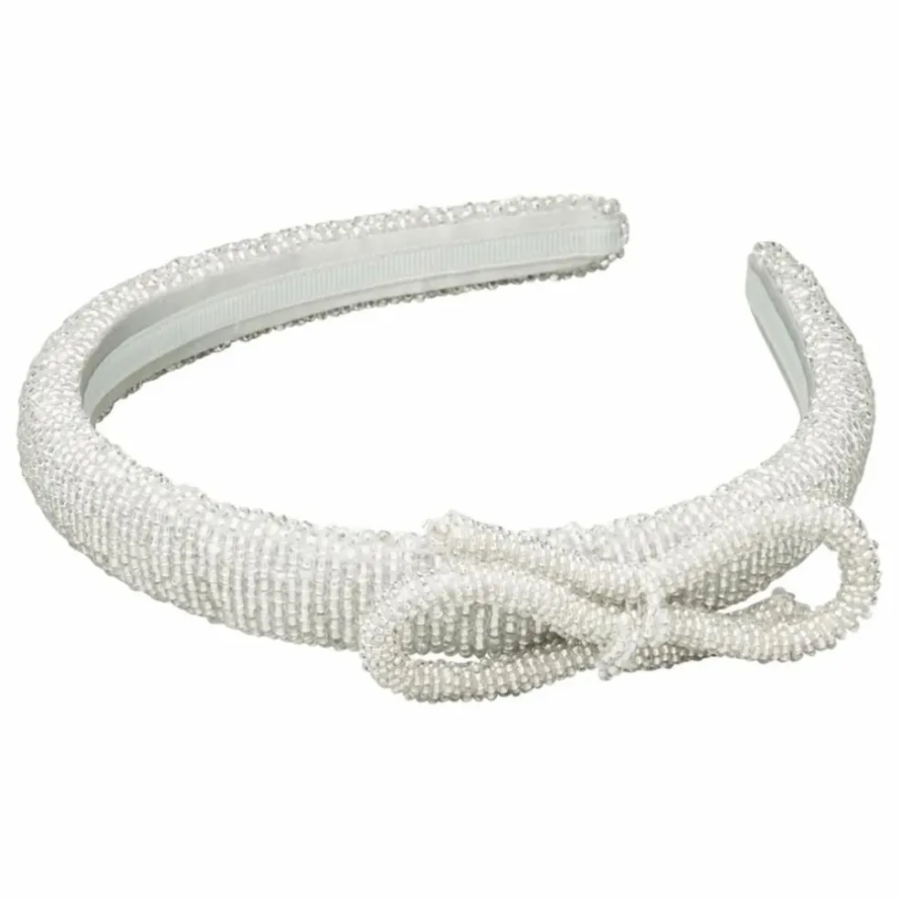 Serre-tête Slim Bow | Argenté