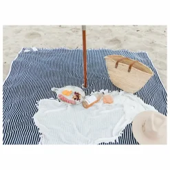 Serviette de plage avec trou | Bleu marine