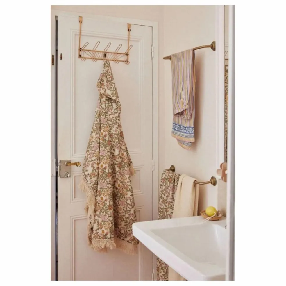Serviette de plage Lana en coton bio | Crème