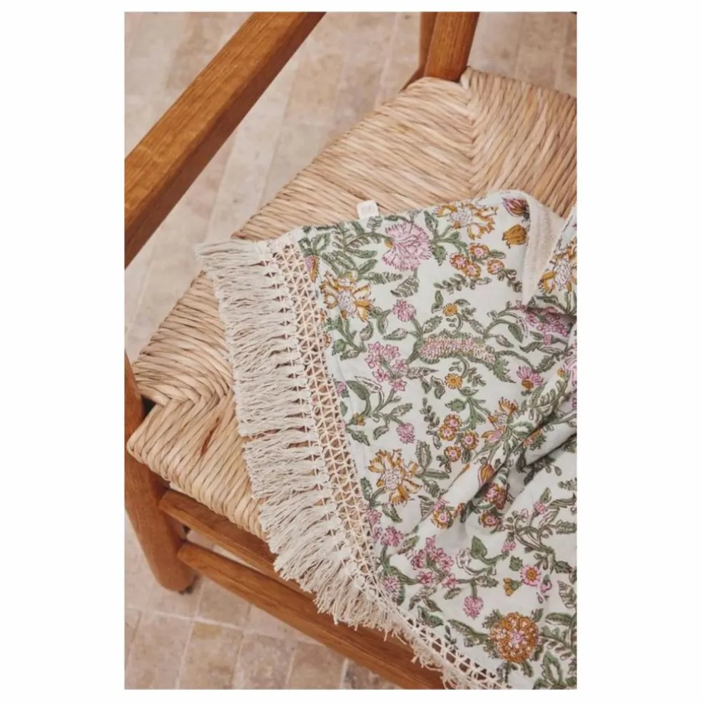 Serviette de plage Lana en coton bio | Crème