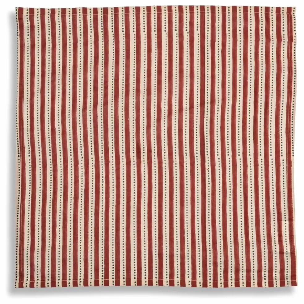 Serviette de table en coton Impro terra