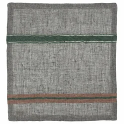 Serviette de table en lin Arlo | Charbon