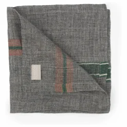 Serviette de table en lin Arlo | Charbon