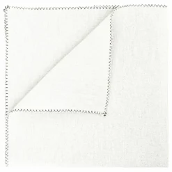 Serviette de table en métis Zilia | Blanc