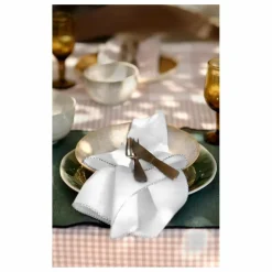 Serviette de table en métis Zilia | Blanc