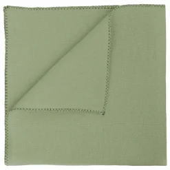 Serviette de table en métis Zilia | Vert amande