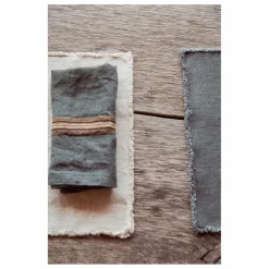Serviette de table Kea | Gris anthracite