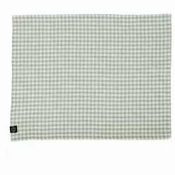 Serviette de table vichy Piana II | Vert amande