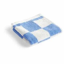 Serviette d'invité Check | Bleu ciel