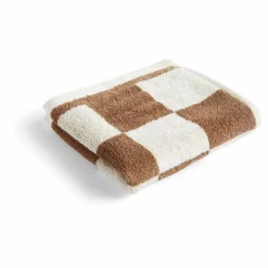 Serviette d'invité Check | Capuccino