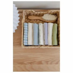 Serviettes Cottage en coton bio - Set de 7 | Bleu