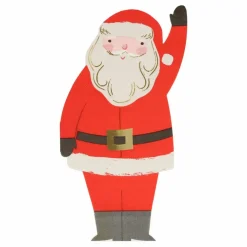 Serviettes découpées Père Noël - set de 16
