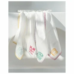 Serviettes de table brodées - Set de 4