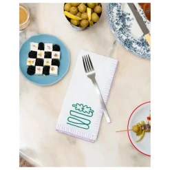Serviettes de table brodées - Set de 4
