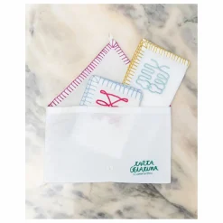 Serviettes de table brodées - Set de 4