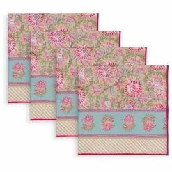 Serviettes de table Carlotta - Set de 4 | Jaune