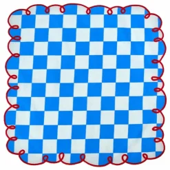 Serviettes de table vichy Dama Azzurro - Set de 2 | Bleu