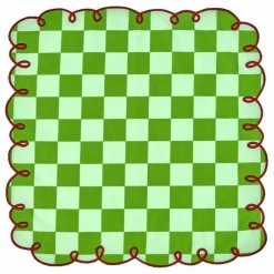 Serviettes de table vichy Dama Verde - Set de 2 | Vert