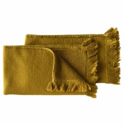 Serviettes d'invité en coton bio Luna - Set de 2 | Gold