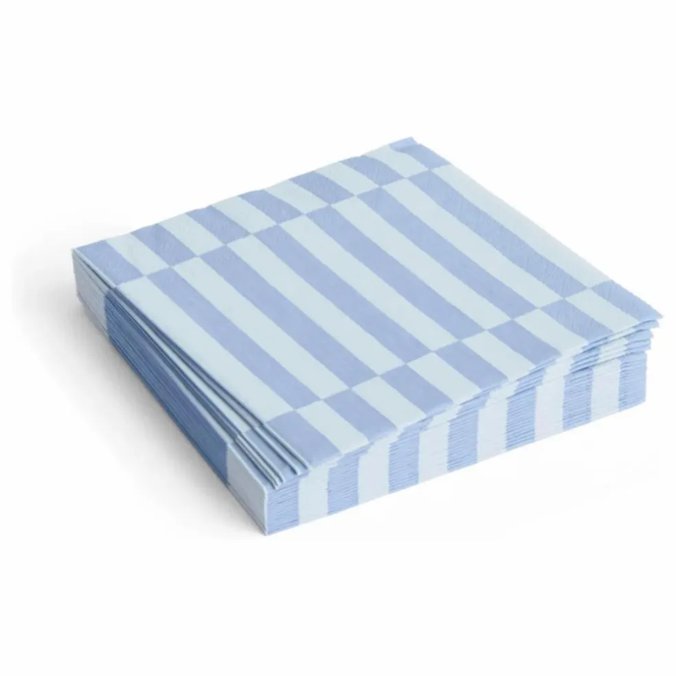 Serviettes en papier - Set de 20 | Bleu Clair