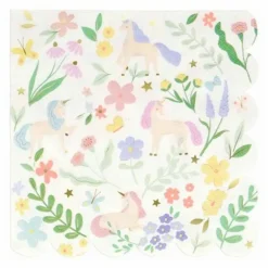 Serviettes en papier Meadow Licornes - Set de 16