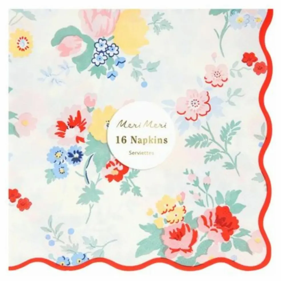 Serviettes en papier Vintage Floral - Set de 16