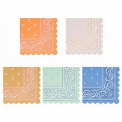 Serviettes en papier Western - Set de 16