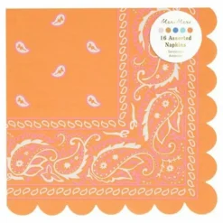 Serviettes en papier Western - Set de 16