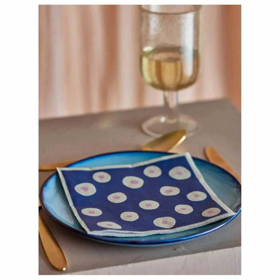 Serviettes Eviaya - Set de 20 | Bleu