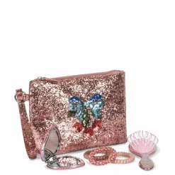 Set de coiffure et sa pochette | Rose