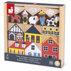 Set de cubes en bois Campagne - Cross Roads