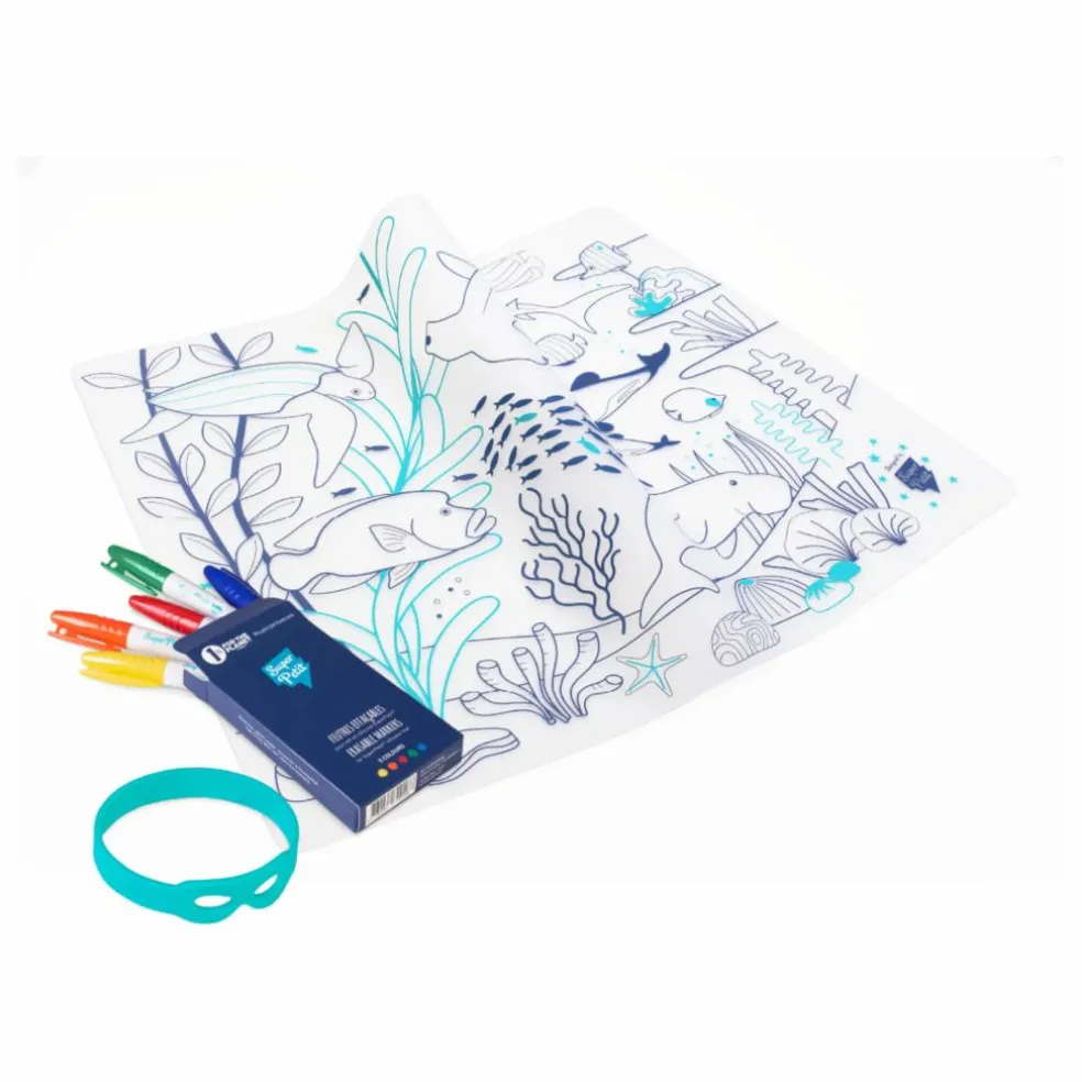Set de table à colorier Barrière de corail