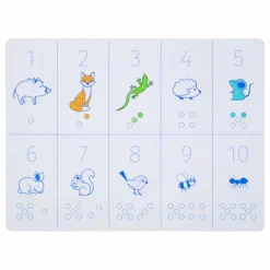 Set de table à colorier Nombres
