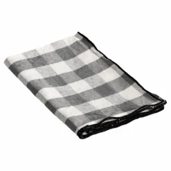 Set de table Bourdon toile mimi | Vichy Ardoise