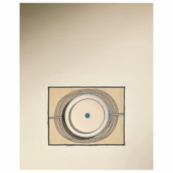 Set de table brodé Mirage | Bleu