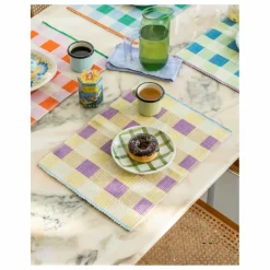 Set de table en coton bio | Jaune