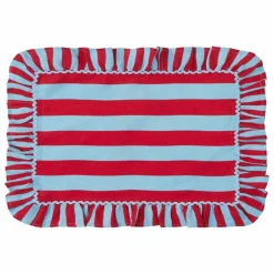 Set de table rayé | Rouge