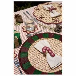 Set de table Twist | Vert foncé