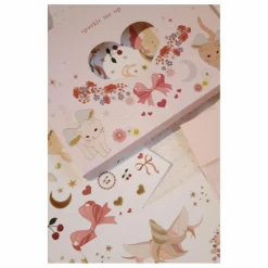 Set de tatouages temporaires et bijoux pour le visage | Rose