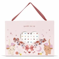 Set de tatouages temporaires et bijoux pour le visage | Rose