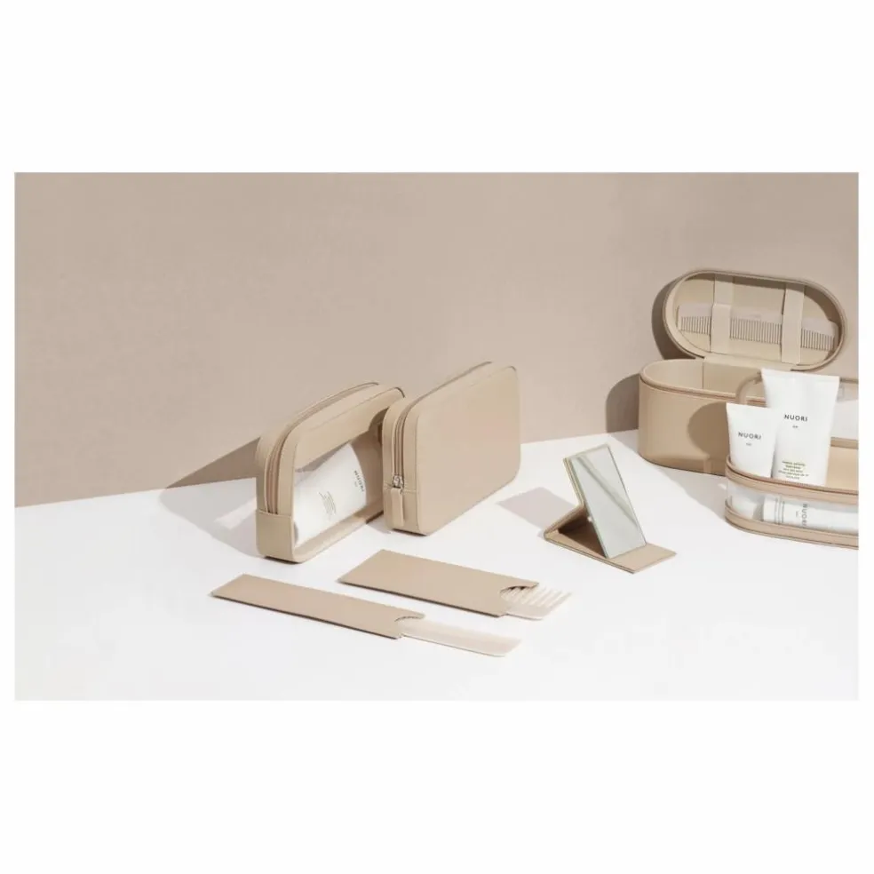 Set de trousses de toilette Sideway | Nude