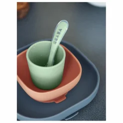 Set vaisselle silicone 4 pièces | Sauge