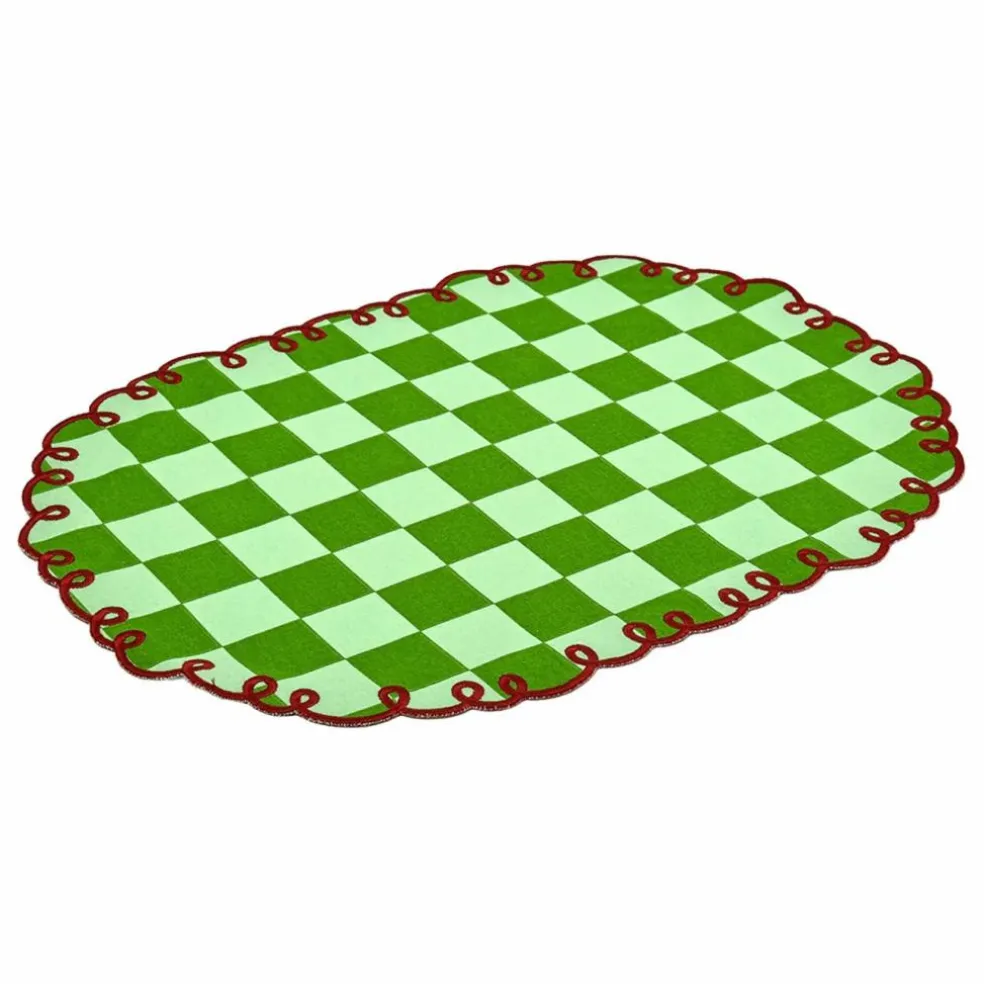 Sets de table vichy Dama Verde - Lot de 2 | Vert