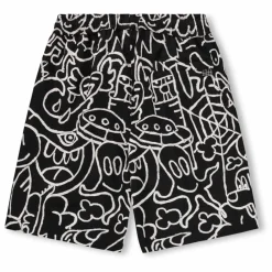 Short Avart Doodles Coton Bio | Noir