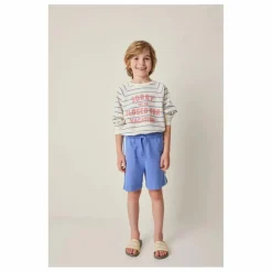 Short Bande Contrastée | Bleu