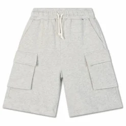 Short Cargo Coton Bio | Gris chiné